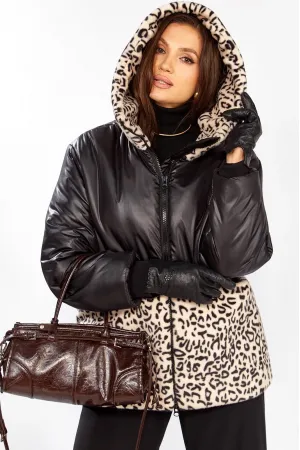 Куртка Lady Secret 7296 Черный+леопард