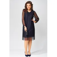 Платье Fita 1383 Вецена темно-синий