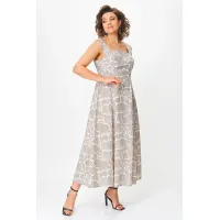 Платье Anastasia Mak 1268 капучино+молочный