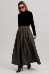 Юбка Faufilure С947 коричнево-серый Юбка Faufilure С947 коричнево-серый