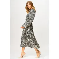 Платье Laikony L-943 черно-белый Платье Laikony L-943 черно-белый