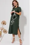 Платье Галеан Cтиль 963 темный хаки