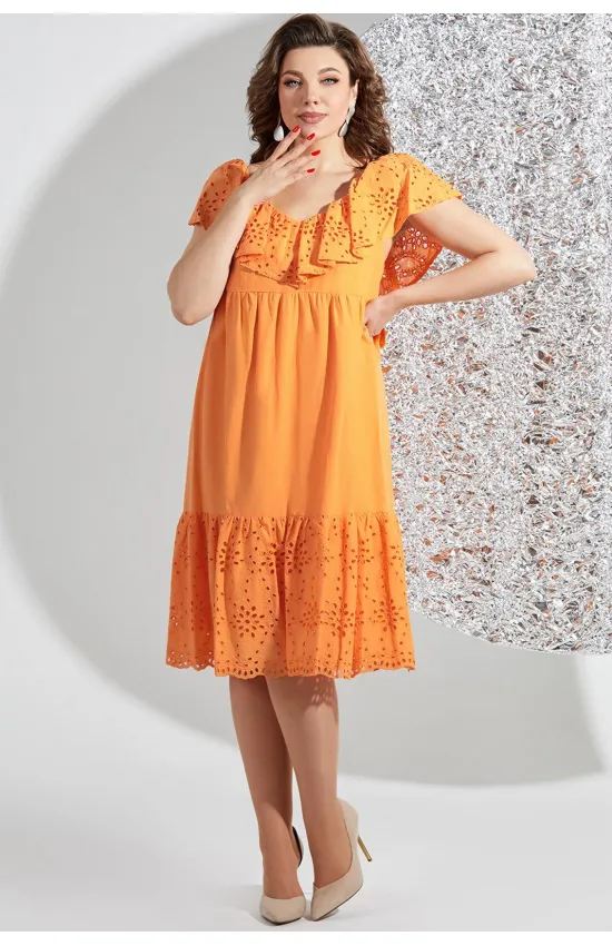 Платье Mira Fashion 5434 оранжевый