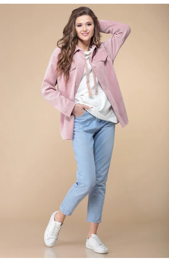 Блузка Линия-Л А-1860 пыльно розовый