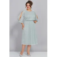 Платье Mira Fashion 5446-4 приглушенно-бирюзовый