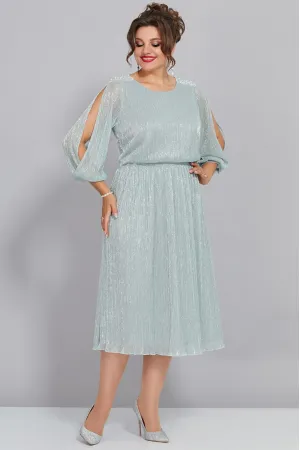 Платье Mira Fashion 5446-4 приглушенно-бирюзовый