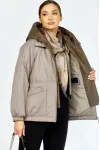 Куртка Shetti 2213 бежево-серый