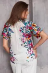 Блузка Begimoda 4130 маковый принт