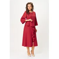 Платье Кокетка И К 1520 красный