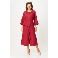 Платье Кокетка И К 1520 красный