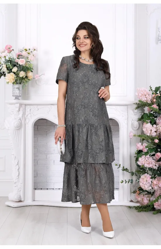 Платье Ninele 7537 Серый