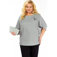 Блузка Элль-Стиль 2436а серый