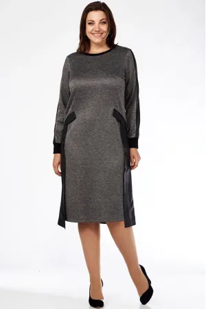 Платье Lady Style Classic 1733/1 Черный с серым