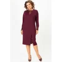Платье Кокетка И К 1337-1 бордовый
