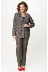 Пиджак Белэльстиль 412-314 красно-коричневая клетка