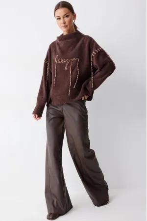 Кофта Люше 4242 коричневый