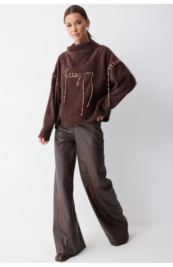 Кофта Люше 4242 коричневый