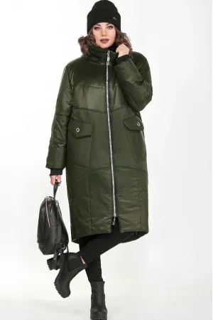 Пальто Lady Secret 8280-1 оливково-зеленый