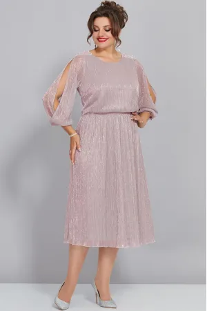 Платье Mira Fashion 5446 пыльная роза