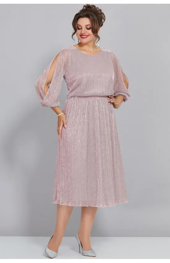 Платье Mira Fashion 5446 пыльная роза
