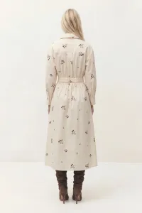 Платье Lokka 1841 бежевый/вышивка цветы