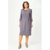 Платье Орхидея Люкс 1619 Перламутрово-ежевичный