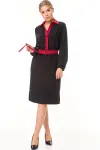 Платье Talia Fashion 414 черный+красный