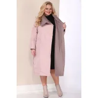 Пальто Shetti 2113 пудра+темная пудра