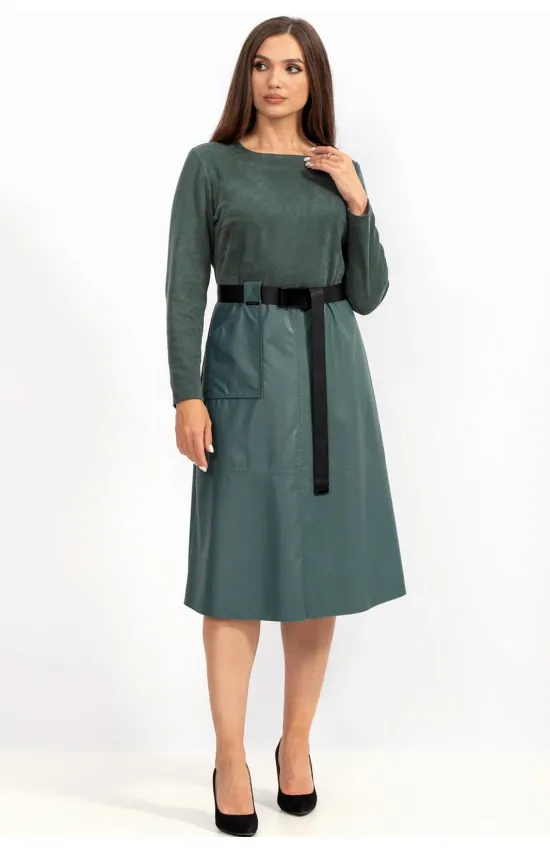 Платье Angelina 812 серо-бирюзовый