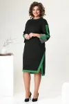 Платье Romanovich 1-2465 черный с зеленым Платье Romanovich 1-2465 черный с зеленым