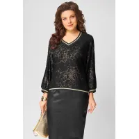 Кофта Fita 20722 Ираида черно-золотистый