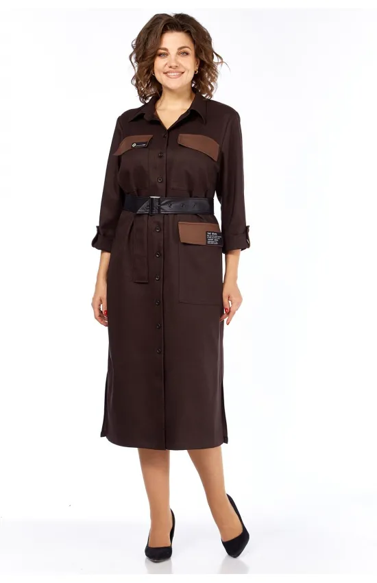Платье Rishelie 998 коричневый