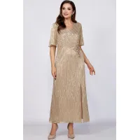 Платье Mira Fashion 5394-2 бежевый
