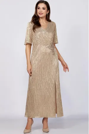 Платье Mira Fashion 5394-2 бежевый