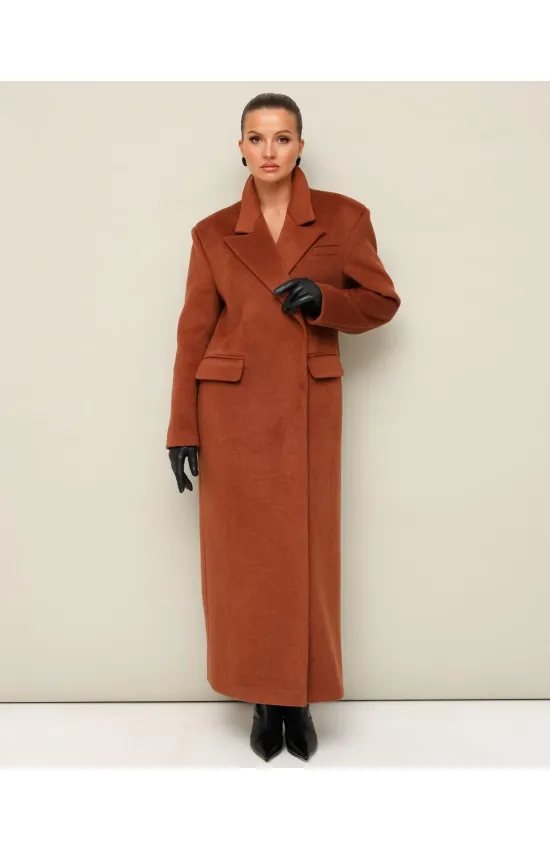 Пальто Pur Pur 11-419 Коричневый