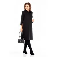 Платье Ольга Стиль С971 черный-паетки