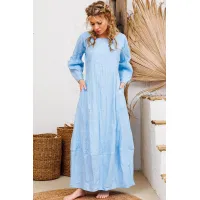 Платье Амулет 9923 небесный 170