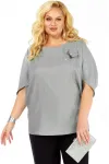 Блузка Элль-Стиль 2436а серый