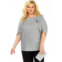 Блузка Элль-Стиль 2436а серый