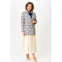 Пиджак Andina City 4010 молочный с синим