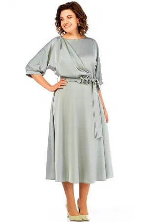 Платье Ольга Стиль С959 шалфей