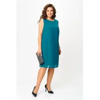 Платье Карина Делюкс М-1390 морская волна