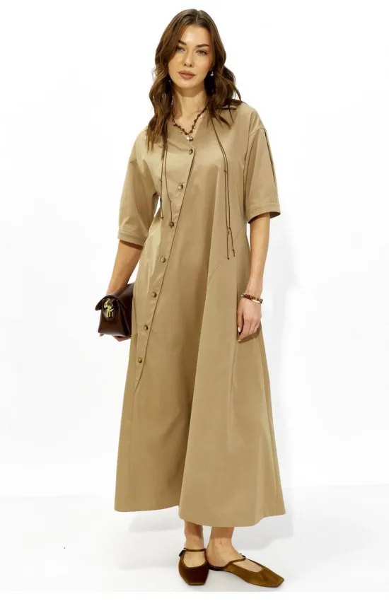 Платье Люше 4346 бежевый