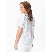 Блузка Condra Deluxe 16241 белый серебристый