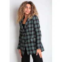 Пиджак Your Size 2209/170 Черный в цветную клетку