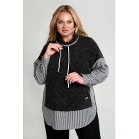 Блузка Таир-Гранд 62428 т. серый Блузка Таир-Гранд 62428 т. серый