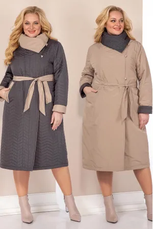 Пальто Shetti 2113 беж+графит