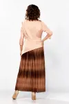 Платье Mira Fashion 5620 оттенки бежевого