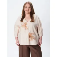 Блузка Condra Deluxe 16210 бежевый Блузка Condra Deluxe 16210 бежевый