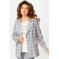 Пиджак Fita 20582 Сида серо-бежевый